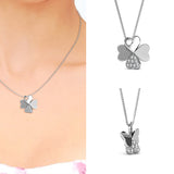 Parure Clover (1 collier + 2 boucles d'oreilles)  ornée de 18 cristaux Swarovski - Livraison offerte