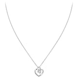 Collier coeur crystal orné de Zirconium - Livraison Offerte