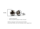 Coffret 7 boucles d'oreilles plaqué or 18 carats en cristaux autrichien haute qualité - Livraison offerte