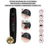 Stylo électronique Bite Helper® anti-piqûres et morsures d'insectes - Livraison Offerte