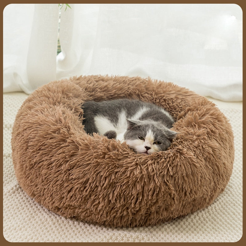 Coussin lit en peluche pour animaux de compagnie - Livraison Offerte