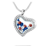 Collier Coeur en acier inoxydable orné de cristaux Swarovski - Livraison Offerte