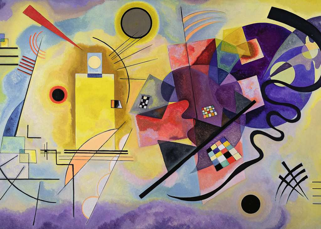 Puzzle 1000 pièces - Art collection - Jaune-rouge-bleu - Vassily Kandinsky - Livraison offerte