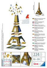 Puzzle 3D Tour Eiffel - 216 pièces - Livraison offerte