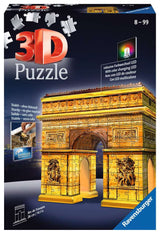 Puzzle 3D Arc de Triomphe illuminé - 216 pièces - Livraison offerte