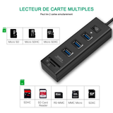 MULTIPRISE USB AVEC CARTE SD