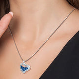 Collier Coeur en acier inoxydable orné de cristaux Swarovski - Livraison Offerte