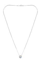 Collier plaqué rhodium 18 carats avec 7 cristaux Swarovski® - Livraison offerte