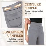 🔥49% de réduction🔥Haute élasticité - Pantalon décontracté à jambe droite et taille haute